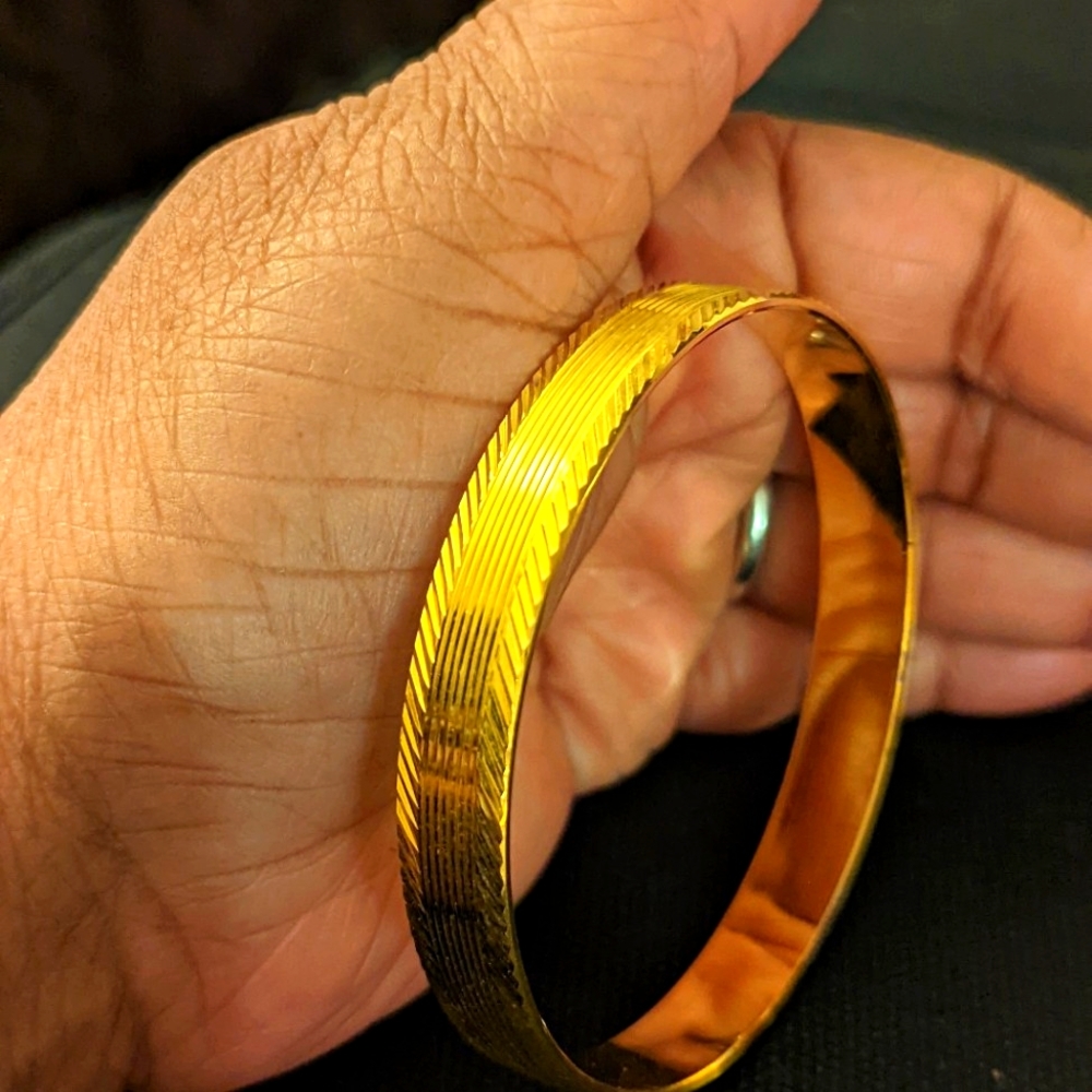 Solid gold plated bracelet